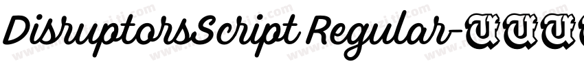 DisruptorsScript Regular字体转换